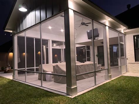 metal frame screen house|wall mounted screen room.